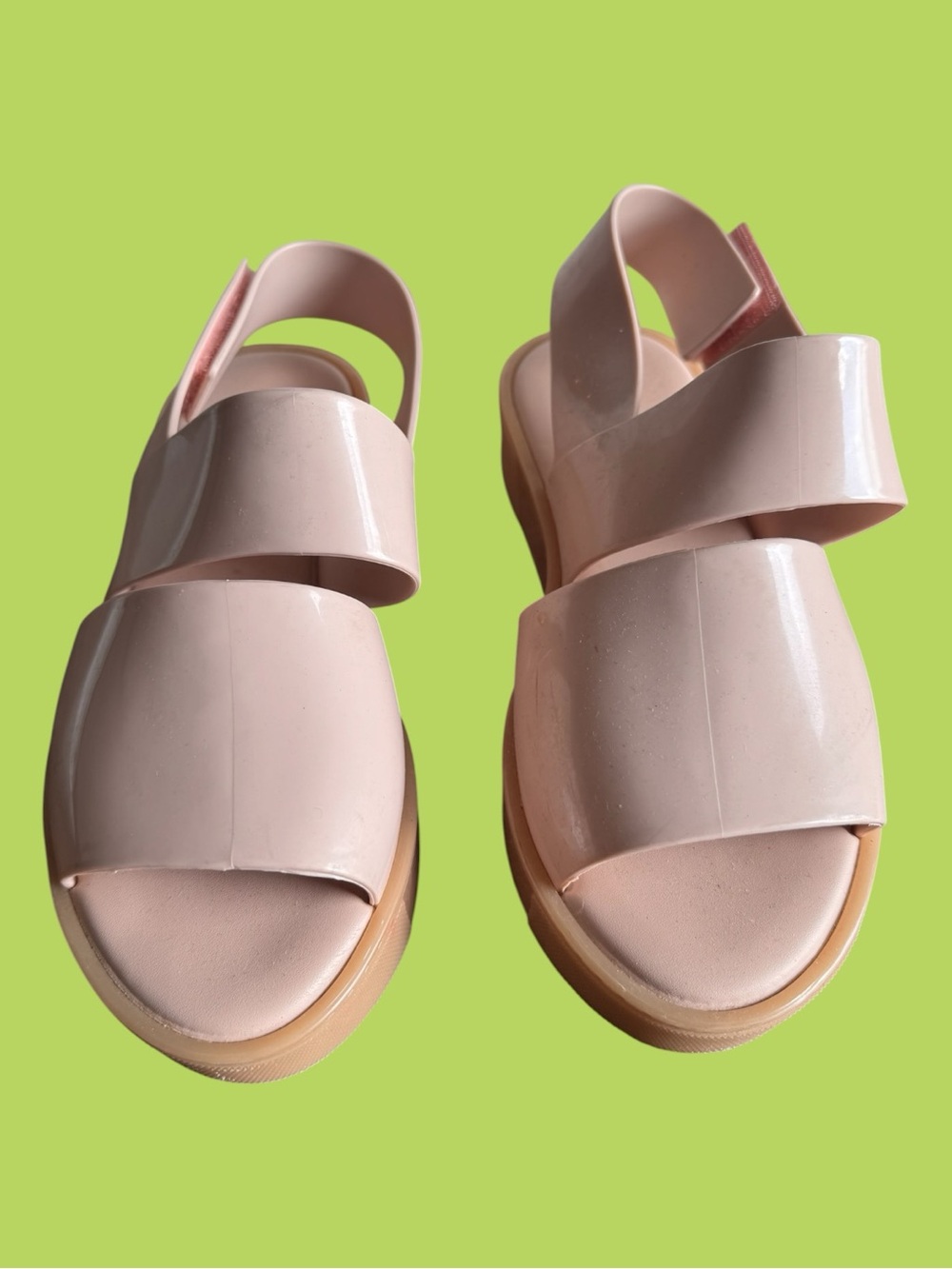 Melissa Blush Pink Platform Jellies Sandals